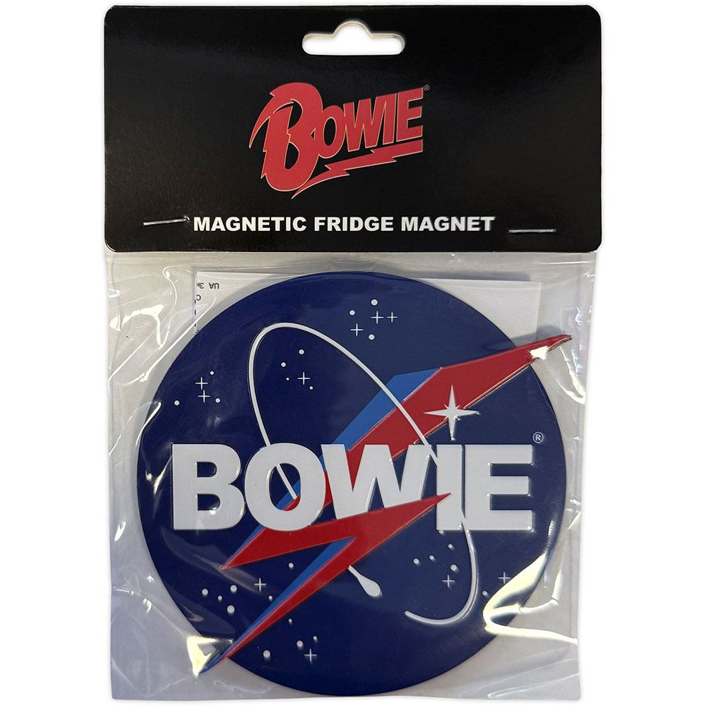 David Bowie - NASA Koelkastmagneet - Blauw